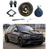 D'ANGELO 1988 Kit Ruotino di Scorta 19 compatibile con Mercedes GLE Coupe No AMG (2015-2019) con Cric, Chiave, Guanti e Sacca 155/80R19