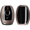 kwmobile Custodia Compatibile con Mercedes Benz con 2 tasti (solo Keyless Go) - Cover Chiavi Auto Protezione Copri Telecomando - Copertina Chiave - Copertura Gommata Silicone TPU