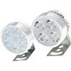 OSOLADY 2 Pezzi Fari LED per Moto Luce Anteriore Alta Luminosità Base Stile Casual in Lega di Alluminio Antiurto e Visibilità a Distanza Stili multipli