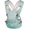 SONARIN Ergonomico Multifunzionale Hipseat Marsupio,Marsupio Neonati con Sedile Portantina Porta Bambino Fascia Porta Bebè Confortevole per Neonati Bambini 3-36 Mesi(Verde)