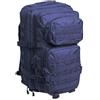 MIL-TEC ZAINO TATTICO LARGE 36 LITRI BLU CON 7 TASCHE