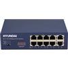 VeraTech HYU-263N - HYUNDAI Switch 8 PoE + 2 uplink RJ45 10/100M