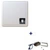 VeraTech DT-100 + POWER100 - DEFENDERTECH Micro-Nebbiogeno completo di cover bianco in ABS, ugello e tanica + Kit opzionale per DT-100/EX-15 composto da alimentatore e portabatteria