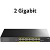 VeraTech CUDY-14 - CUDY Switch 24 porte Gigabit PoE+ con 2 slot SFP