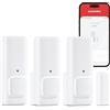 SwitchBot - Sensore di contatto intelligente per allarme di porte e finestre, wireless, per la sicurezza domestica, compatibile con Alexa utilizzando SwitchBot Hub (3 pezzi)