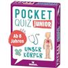 moses Verlag moses. Pocket Quiz junior Unser Körper - 100 Fragen rund um den menschlichen Körper, mit lustigen Illustrationen, Wissen über Anatomie für Kinder ab 8 Jahren, kleines Format für unterwegs