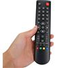 POENVFPO Telecomando, Sostituzione per RC3000E01 RC3000E02 08RC3000ERM201AA, con Tasti Menu Dedicati e Accesso Diretto Al Canale, Richiede 2 Batterie