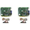 Akfldms 2X 60 Nel 1 Scheda PCB Multicade Scheda di Gioco con 28P Uscita VGA Scheda di Gioco Orizzontale per Jamma
