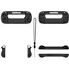 Generico Custodia per Retroid Pocket 5, custodia in silicone per console di gioco portatile, copertura protettiva antiscivolo e antiurto con cordino (Nero)