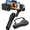 Easypix Gimbal GX3 con stabilizzazione a 3 assi. Video fluidi catturati con action cam o smartphone. Funzione powerbank con batteria integrata da 4.000mAh per la ricarica del telefono.