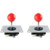 Akfldms 2X Joystick Controller Joystick Joystick con Scheda A Circuito 5P Pin Luce Joystick Console di Gioco Maniglia D