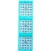Ameisenkeks® Blocco per bingo, 300 biglietti, sistema 25, in 75 n° 9, turchese
