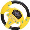 YUEHISY Volante Copilota Educativo per Bambini con Suoni Dell'auto e Ventosa, Ideale per Promuovere Il Gioco Fantasioso e Il Senso della Musica (Yellow)