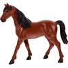 BESPORTBLE Giocattolo Cavallo Grande in Plastica Marrone, Figurina Realistica | Decorazione da Scena e Statuetta Cava, Finitura Curata e Naturale, Uso Multifunzione, Effetto Leggero