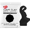 BOHS Argilla da Modellare in Schiuma Nero - Squishy, Morbida, Asciugatura all'Aria - per Progetto Scolastico, Cosplay, Finto Dolce, Forniture per Slime - 1.1 Lbs/500 Grammi