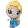 CARTOON Peluche Elsa Frozen 20 cm con Suono Testone Morbido 100% Poliestere Bambola Disney con Capelli Intrecciati e Vestito Azzurro Idea Regalo Bambini