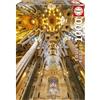 Educa - Puzzle 1000 pezzi Interior Sagrada Familia | Puzzle arte e architettura | Misura 48x68 cm | Include colla Fix | Per adulti 14+ (19614)