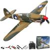 volantexrc Aereo Telecomandato P40 Warhawk V2, 4 Canali 2.4GHz con Giroscopio 6 Assi, Modello RTF Pronto a Volare, Ideale per Adulti, Aereo da Caccia Elettrico con Stabilizzatore Automatico