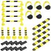 MUYAPAY 32 Pezzi Modello di Mini Parcheggio per Bambini Educazione Sicurezza Stradale Gioco di Ruolo Sviluppo Immaginazione Sviluppo Cognitivo Didattici(Parcheggio)