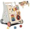 Takeeyce Carrello Primi Passi Legno Bambini, Giochi Montessori 12+ Mesi