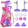 Naxudcoo Set da golf per bambini da 2, 3, 4, 5 anni, giocattolo per mini golf con 6 palline, 3 mazze da golf, giocattolo per interni ed esterni dai 3 anni in su, regalo per ragazzi e ragazze
