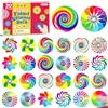 SCIONE 30 Pezzi Mini Fidget Spinner Regalini Fine Festa Compleanno, 15 Temi Arcobaleno Geometrico, Gadget Compleanno Bambini, Premi Classe, Giochi Sensoriali, 3.8 cm