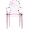 Kartell Lou Lou Ghost Sedia per Bambini, Rosa/Princess