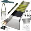 Set Completo Ricerca Oro Portatile 127 cm Canaletta Pieghevole 17 Pezzi