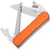 Fox Coltello multiuso alluminio arancione | Fox Vulpis VP130-S4 OR
