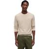 Tommy Hilfiger Uomo Pullover Essential Structure Crew Neck Regular Fit, Beige (Batique Khaki Heather), L