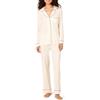 Amazon Essentials x Sofia Grainge Pigiama in Modal Elasticizzato con Pantaloni Lunghi e Maniche Lunghe Donna, Avorio, XL