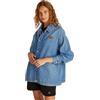 Calvin Klein Donna Giacca in Jeans Denim Overshirt Oversize