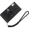TINEASUR Fotocamera Analogica Retrò 35mm Nera in Abs Flash Incorporato | Riutilizzabile, senza Batteria, Formato Compatto, Stile Vintage per Riprese su Pellicola