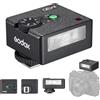 Godox iM30 - Mini flash Speedlite per fotocamera, 6500 K GN15, controllo ottico S1/S2, 7 livelli di potenza, flash a piena potenza 230, compatibile con fotocamere Fujifilm Canon Nikon Sony Olympus