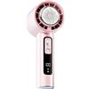 Akfldms 100 Velocità Regolabile Ventilatore Portatile Personale USB Ricaricabile per Raffreddamento A Batteria - Rosa