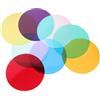 OSALADI Filtri Colorati per Faretti LED 10 Cm Set 8 Pezzi Pellicola Autoadesiva Colore Caldo per Correzione Luce, Sovrapposizioni Illuminanti per Studio Fotografico e Ambienti