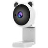 POENVFPO Webcam da 1080p con microfono integrato per registrazioni video cristalline e trasmissione, lezioni e videochiamate online [2MP, USB 2.0] (bianco)