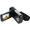 POENVFPO Videocamera Digitale, Videocamera da 16 MP 1080p con Zoom Digitale 16x, Connessione USB di Supporto, modalità Selfie, Registrazione in Loop, per il Record di Crescita del Campus (BLACK)