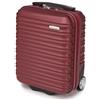 WITTCHEN valigia da viaggio piccola da cabina bagaglio a mano a rotelle guscio duro in ABS con 2 ruote standard maniglia telescopica Groove Line valigia piccola maroon Ryanair/ITA Airways/easyJet
