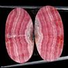 Handmade 38.80Cts Naturale Rodocrosite Ovale Paio Cabochon Loose Gemma 14x26x4mm
