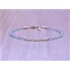 Bundela Gems Bracciali A++ Delicati 2-3 mm acquamarina e opale sfaccettati rotondi...