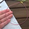 Bundela Gems Collane potenti con perline rotonde micro sfaccettate in tormalina rosa A++ 24""