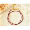 Pacchetto Autentiche collane di perle rotonde micro sfaccettate granato A++ da 2-3 mm 18""