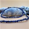 Bundela Gems Collana da donna delicata 2-3 mm A++ blu sodalite sfaccettata pietre...