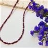 Mystery Of Gems Collana fatta a mano con perle di pietre preziose rotonde sfaccettate granato...