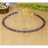 Bundela Gems Bracciale donna A++ Iolite terzo occhio chakra sfaccettato rondelle pietre pr...