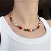 Bundela Gems Collane girocollo fatte a mano con perle naturali multicolore e pietre prezio...