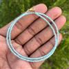 Bundela Gems Collana girocollo A++ blu acquamarina sfaccettata perle pietre preziose...