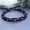 Bundela Gems Collane fatte a mano con perline piene d'oro e pietre preziose rondelle sfacc...