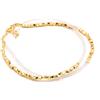 Bundela Gems Bracciale da donna con perle rotonde sfaccettate in quarzo trasparente e piri...